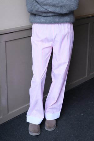 Layla Stribet Pants - Pink