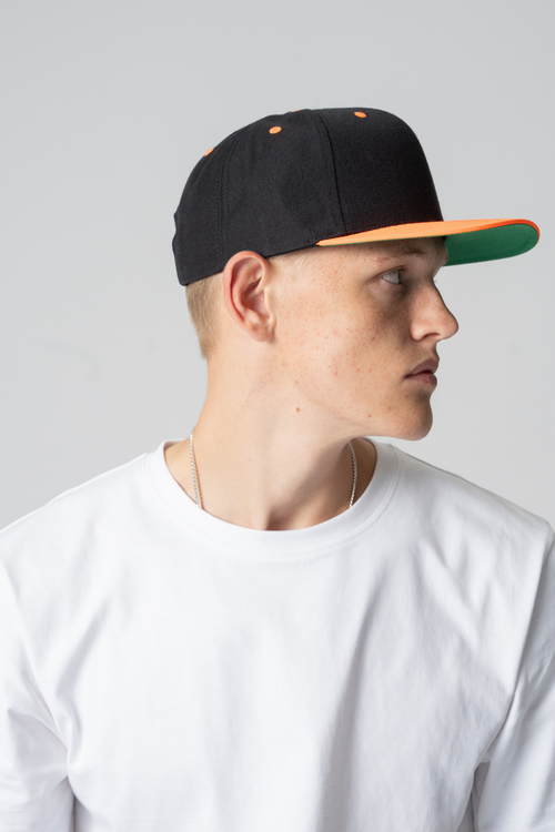 Snapback - Sort/Orange