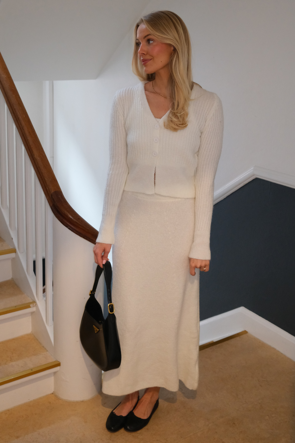 Nova Knit Skirt - Hvid