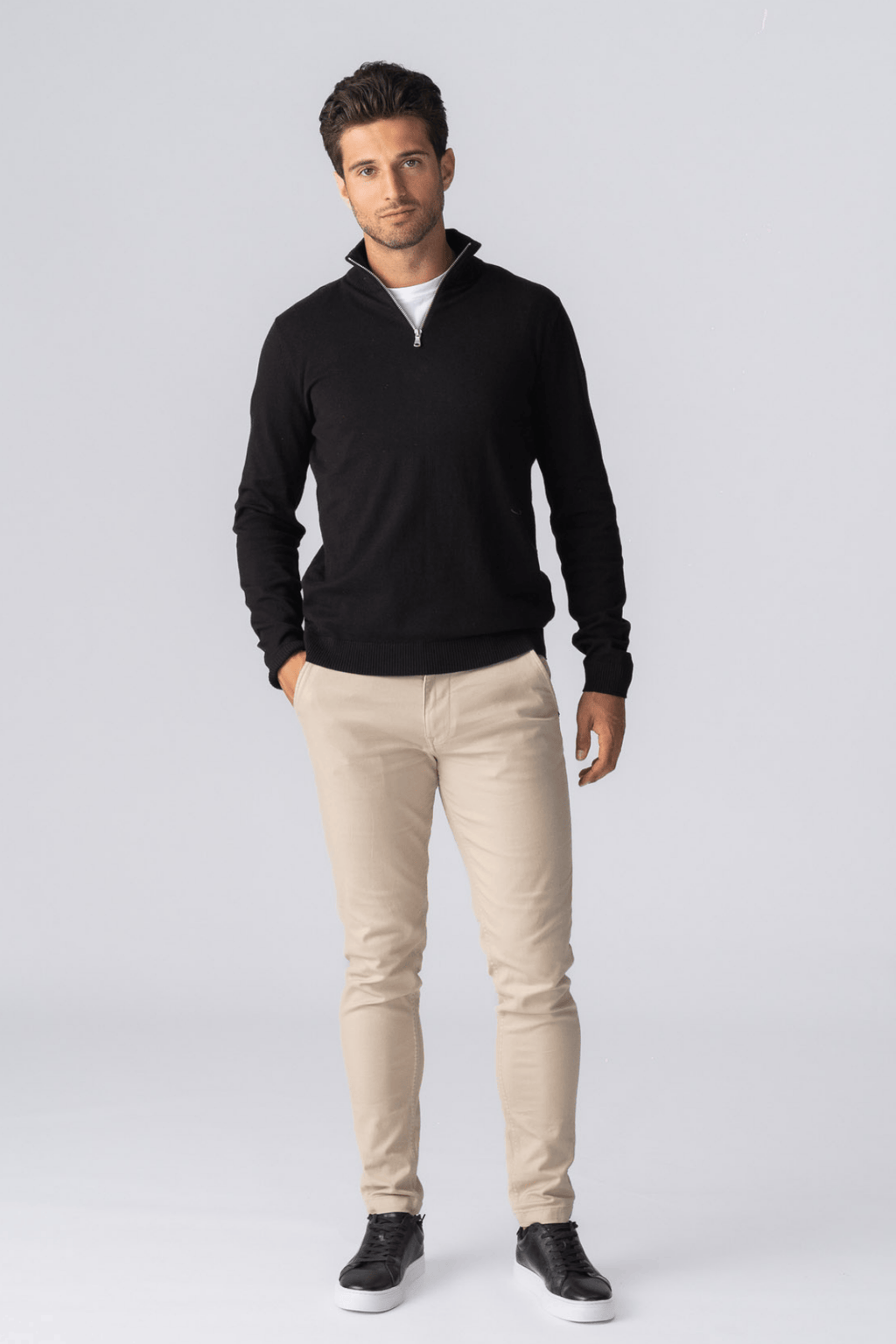 Pullover Half Zip - Sort