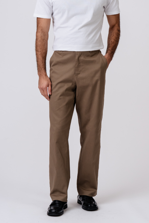 Straight Cotton Chino - Beige