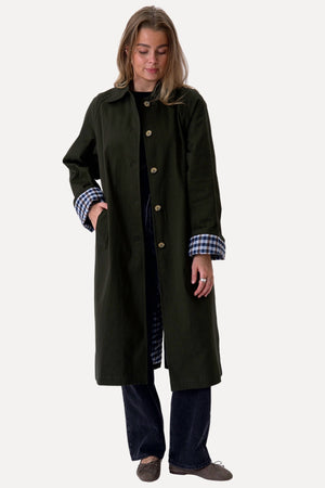 Livia Trenchcoat - Olivengrøn