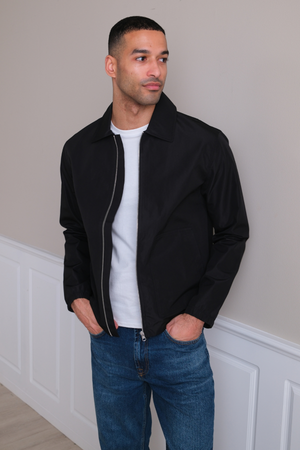 Short Zip Jacket - Sort