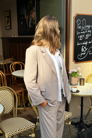 Oversized Blazer - Grå