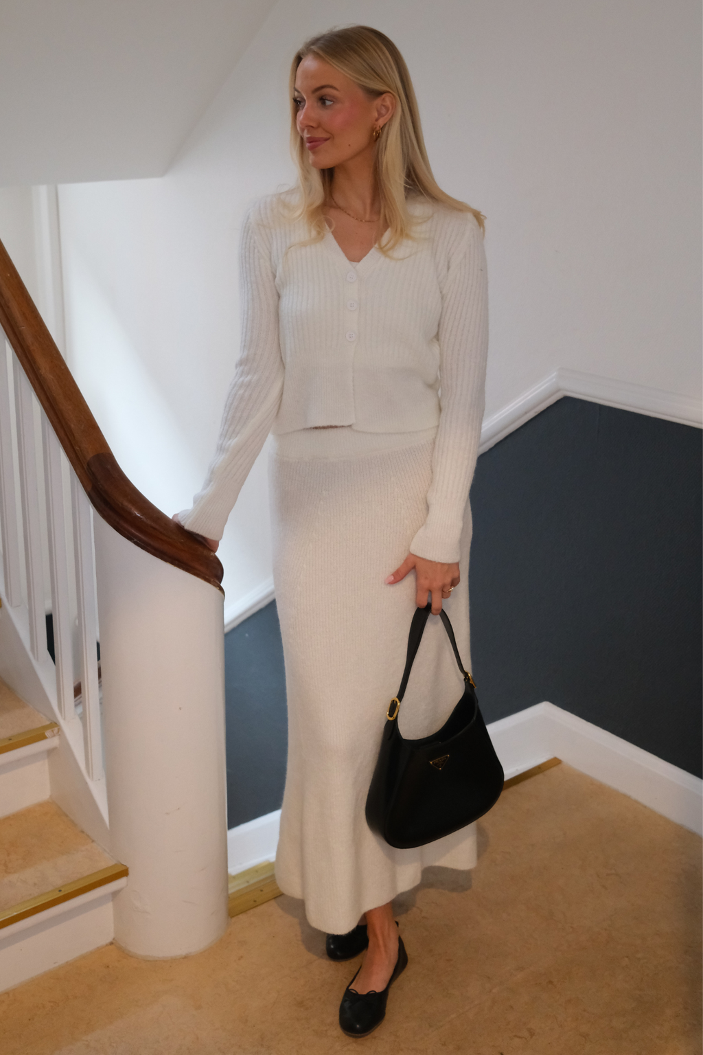 Nova Knit Skirt - Hvid