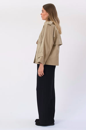 Elara Short Trenchcoat - Beige