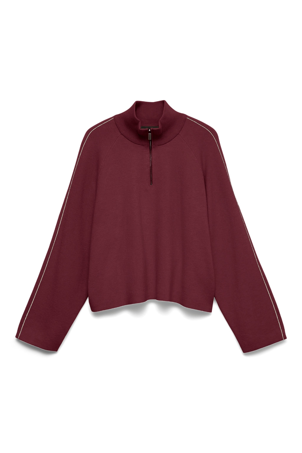 Saba Highneck Lynlås Pullover - Windsor Wine - TEESHOPPEN