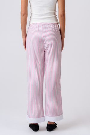 Layla Stribet Pants - Pink