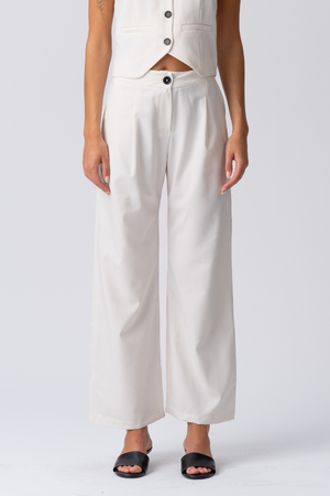 Natalie Vest og Bukser (Lyse Beige)