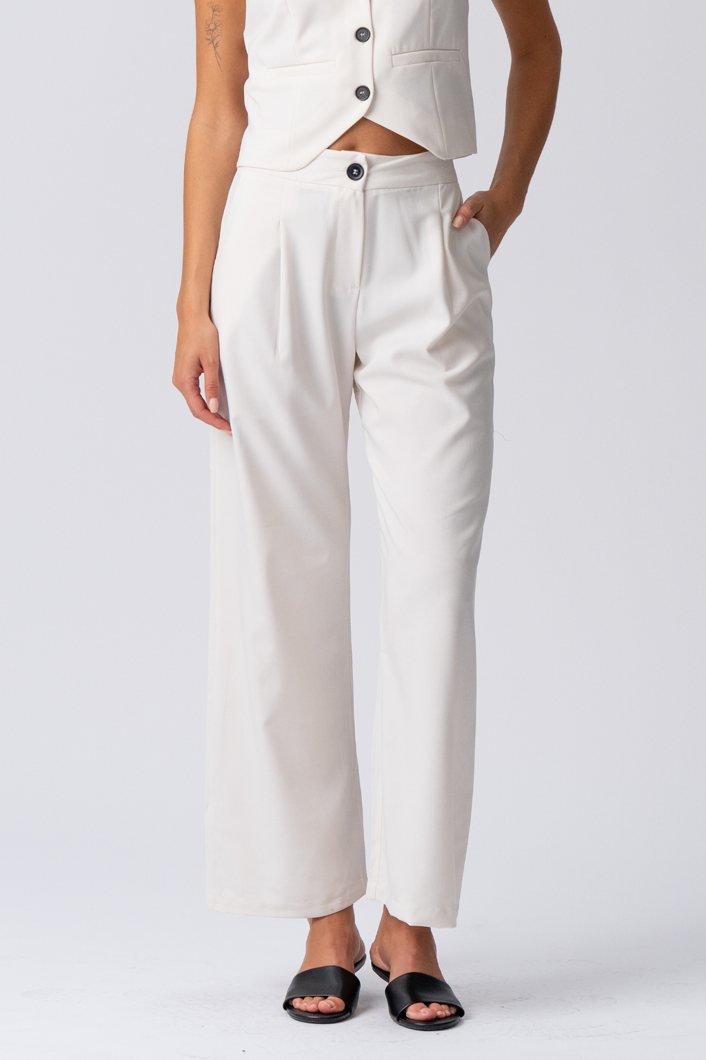 Natalie Pants - Lys Beige