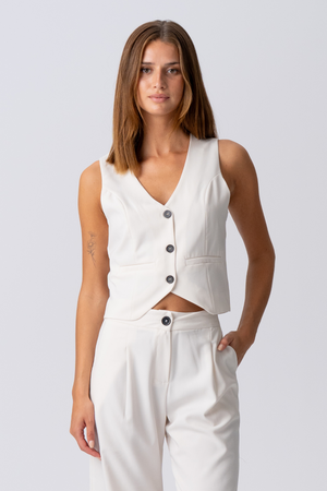 Natalie Vest - Lys Beige