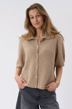 Alba Polo Knit - Beige