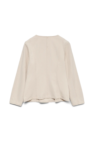 Leva String Ecru Denim Jacket - Ecru