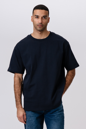 Heavy Boxfit T-shirt - Navy
