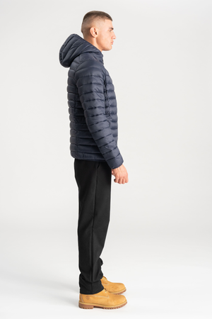 Hooded Let Puffer Jakke - Navy