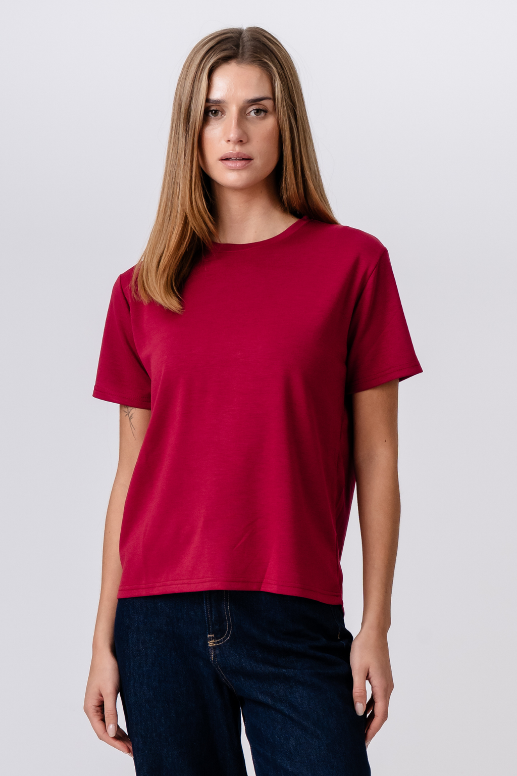 Leah Loose T-shirt - Bordeaux