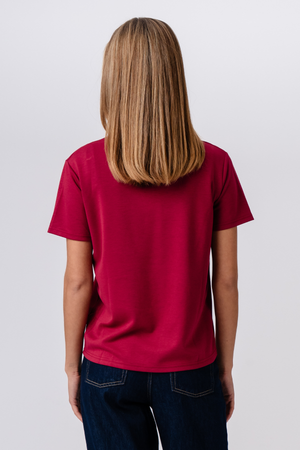 Leah Loose T-shirt - Bordeaux