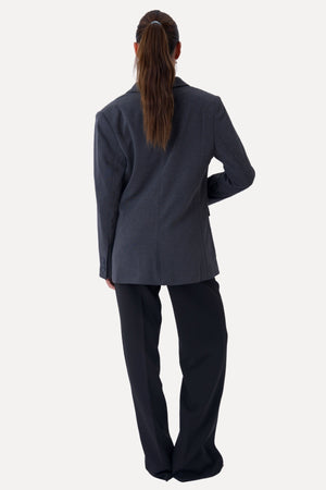 Klassisk fit Blazer - Mørkegrå