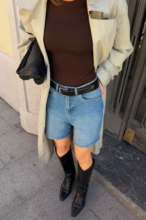 De Originale Performance Denim Shorts - Medium Blå Denim (Kvinde)