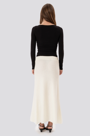 Nova Knit Skirt - Hvid