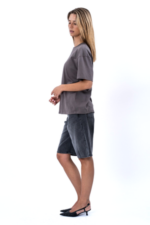 Heavy Boxfit Tee - Mørkegrå