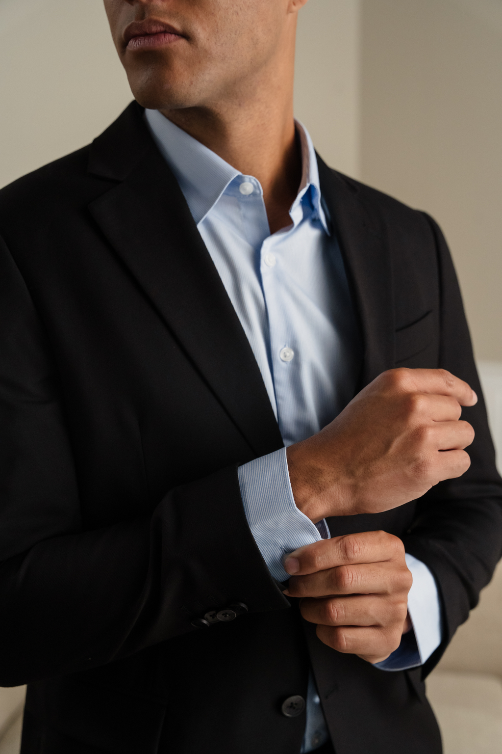 Premium Enkeltradet Blazer - Sort