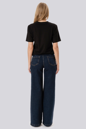 Miley Wide Jeans - Mørkeblå