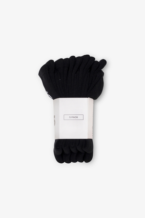 Tennisstrømper 5-Pak - Sort