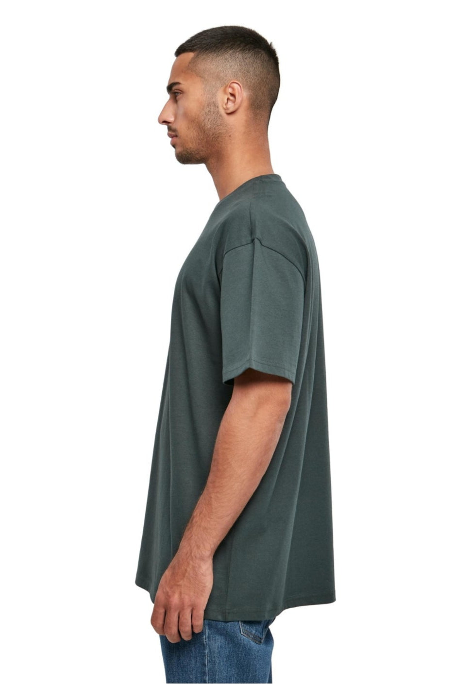 Heavy Oversized T-shirt - Flaskegrøn