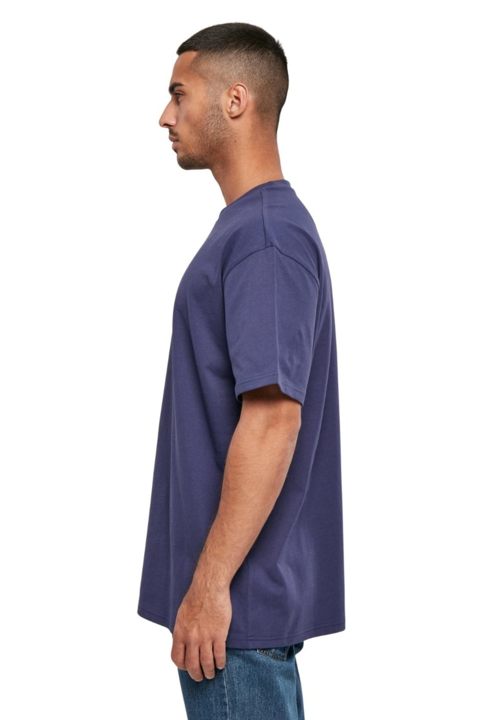 Heavy Oversized T-shirt - Lys Marineblå
