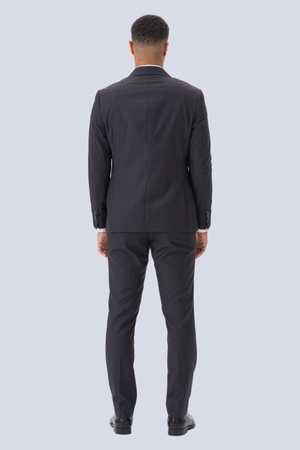 Premium Dobbeltradet Jakkesæt (Gråbrun)