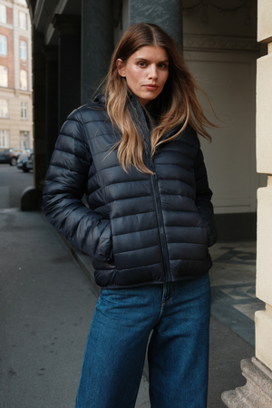 Let Puffer Jakke - Navy