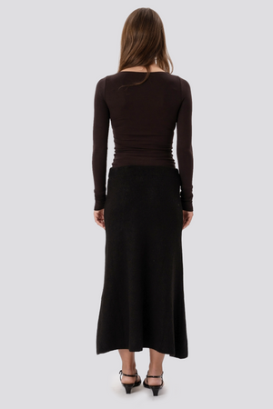 Nova Knit Skirt - Sort