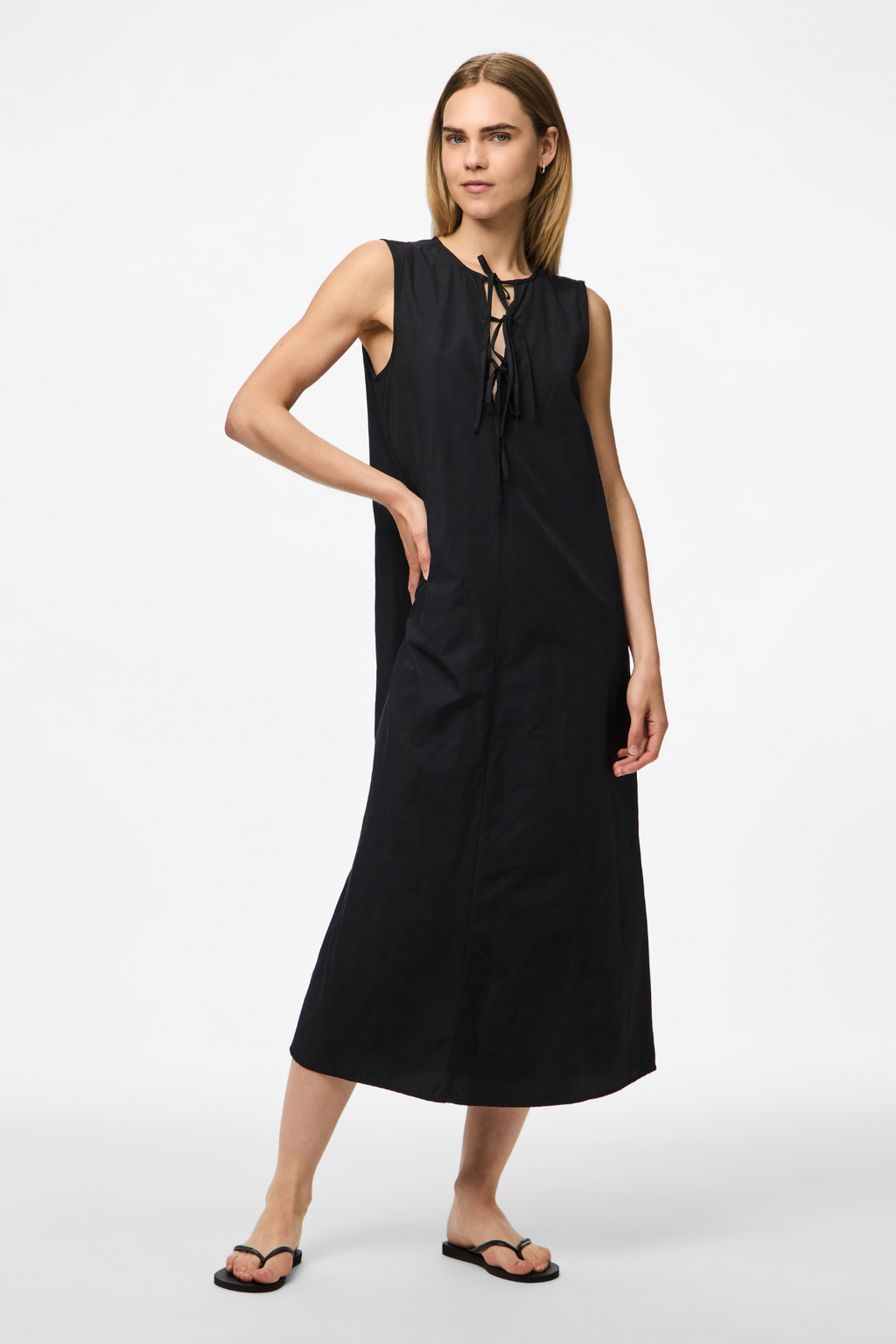 Jenna Tie Dress - Sort