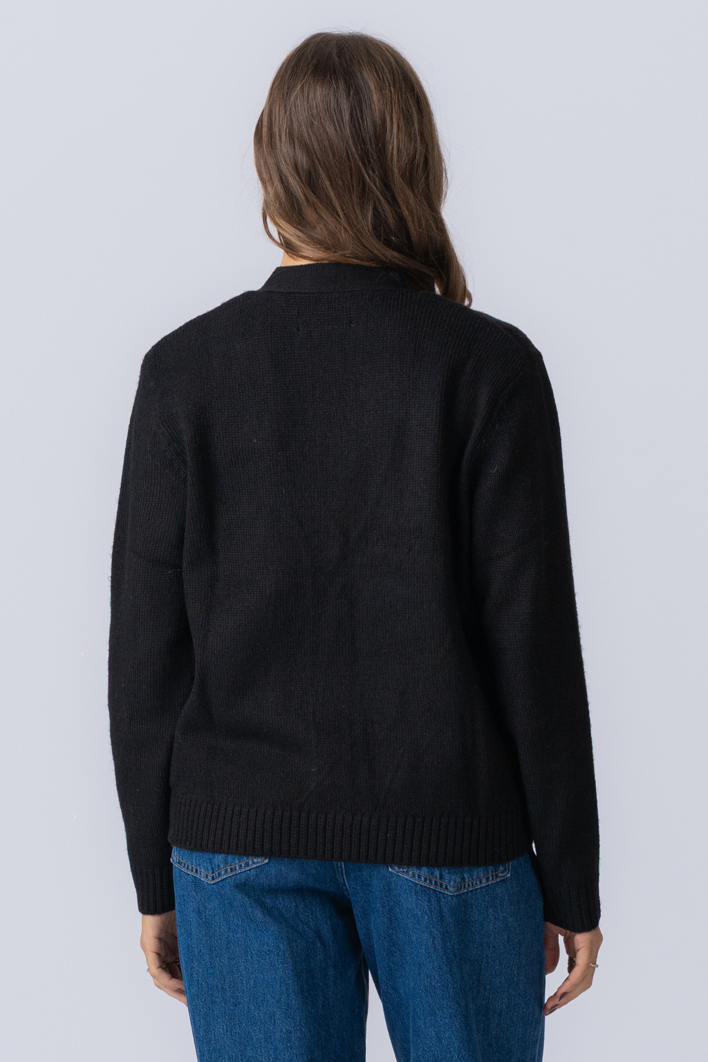 Strikket Cardigan - Sort