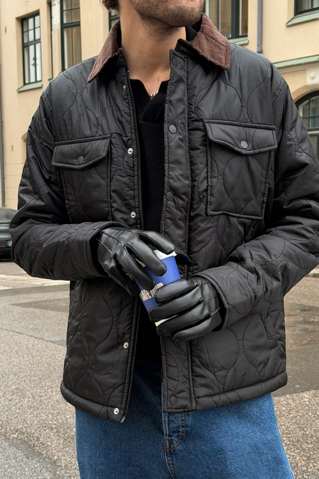 Quiltet Jakke - Sort