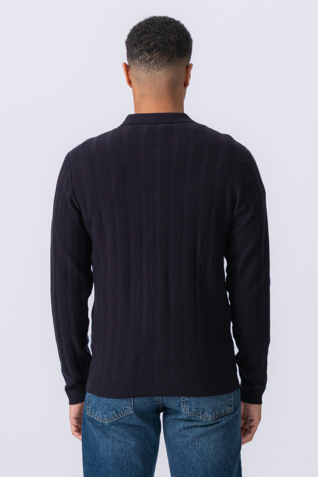 Arthur Strik Cardigan - Mørk Navy