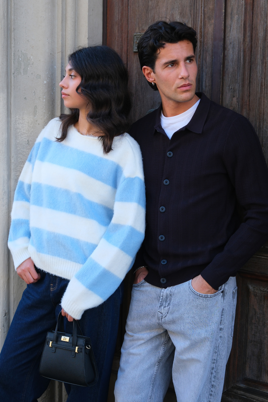 Arthur Strik Cardigan - Mørk Navy