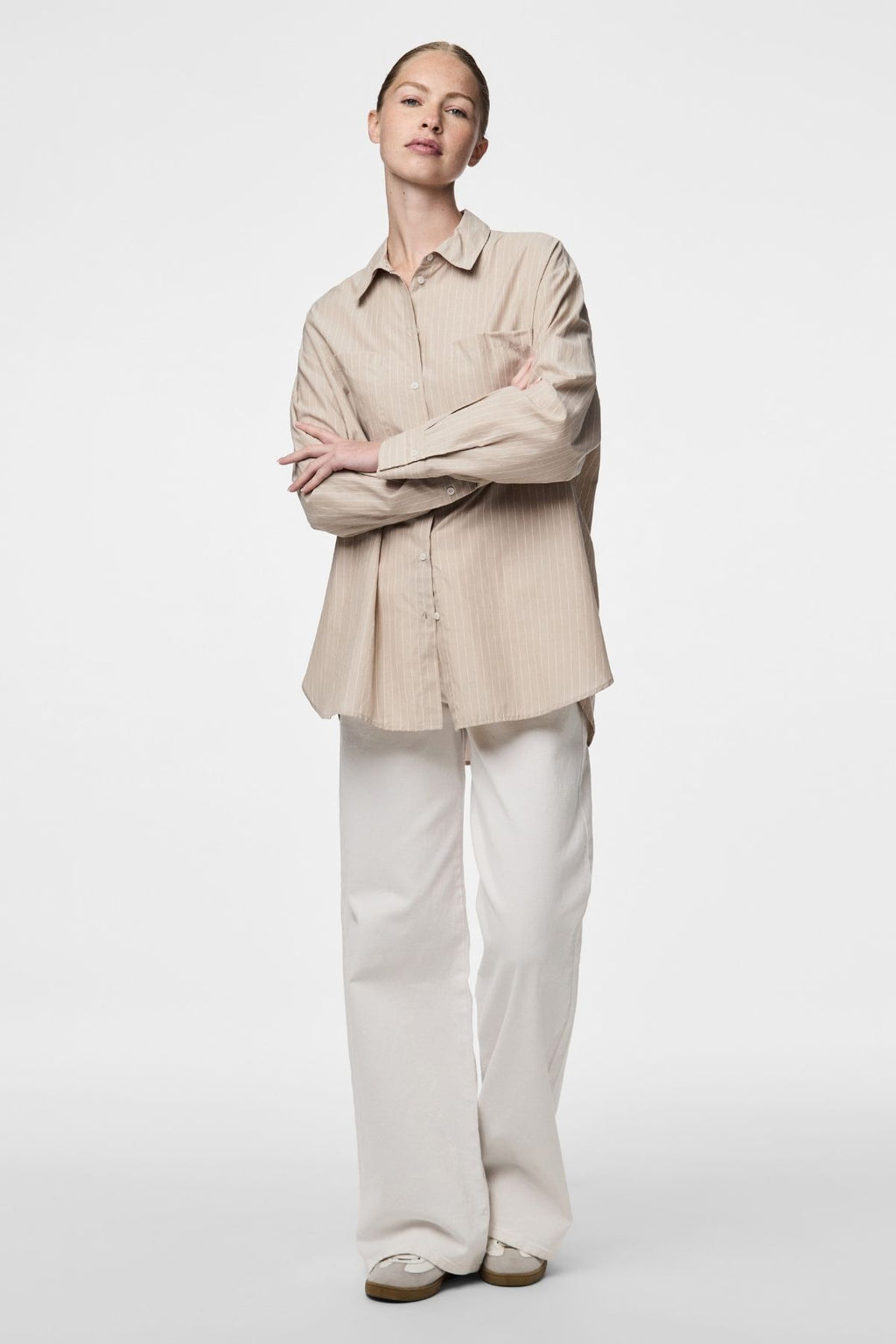 Melia Loose Shirt - Crockery