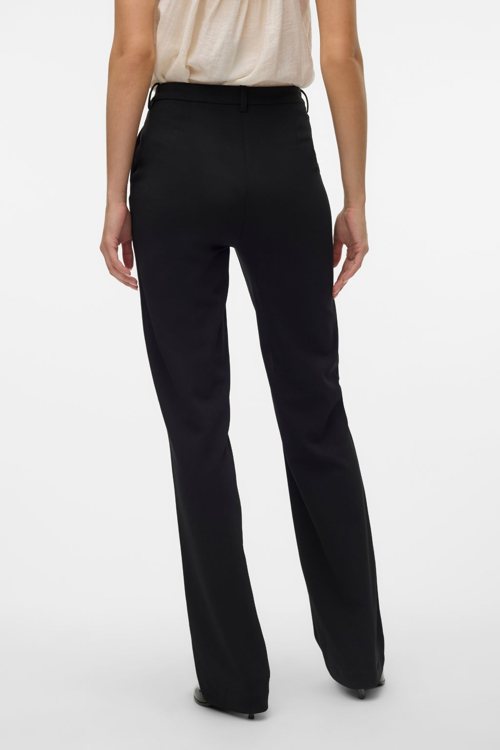 Zamira Slim Straight Pants - Sort