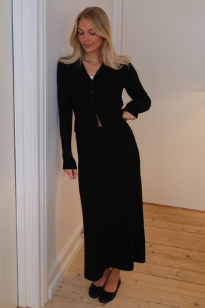 Nova Knit Skirt - Sort