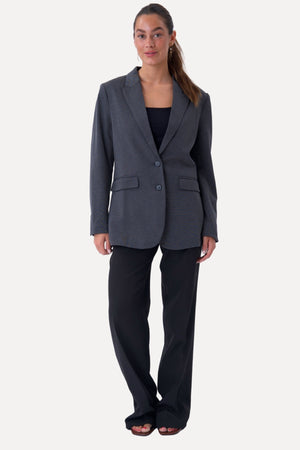 Klassisk fit Blazer - Mørkegrå