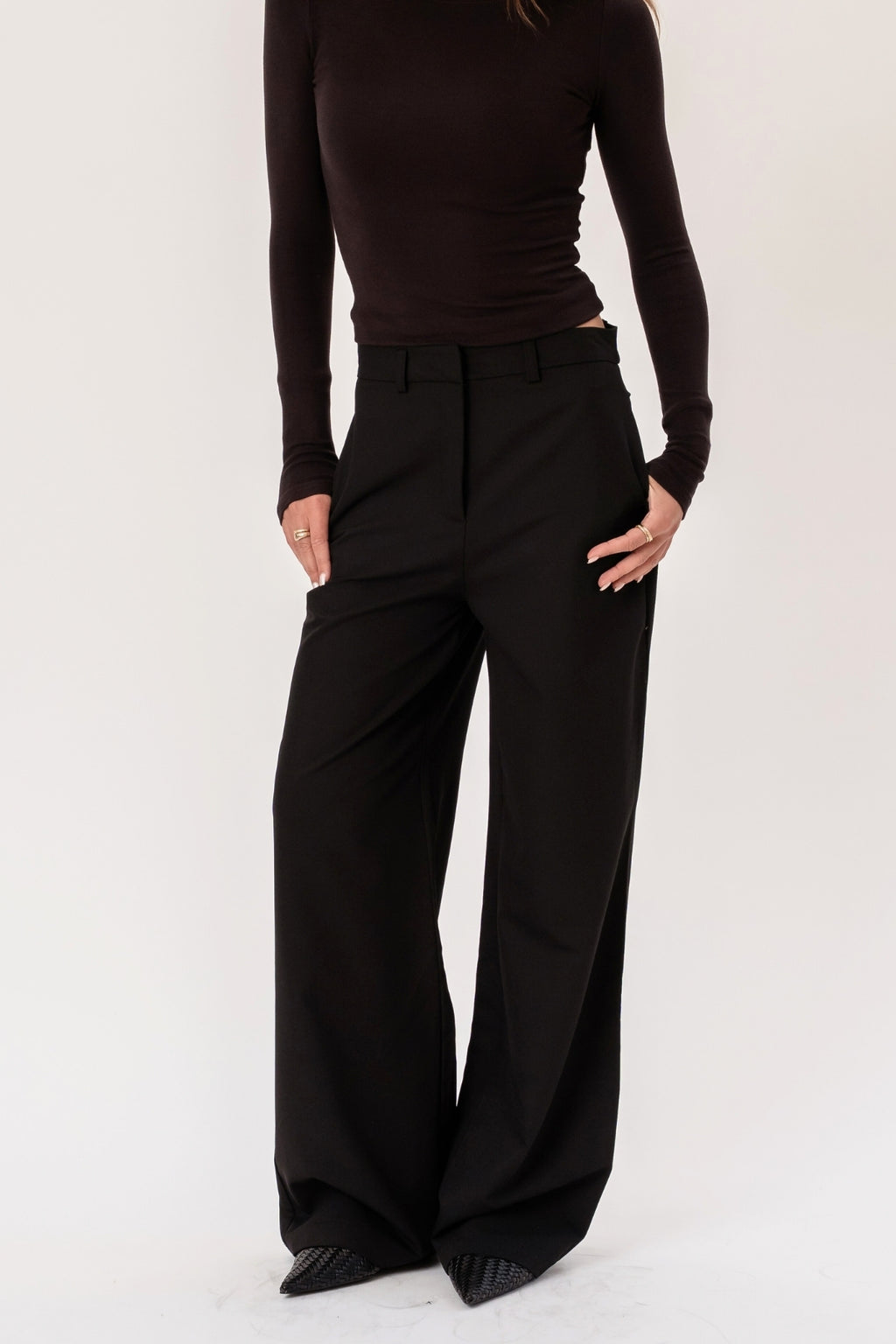Rosalie Wide Pants - Sort