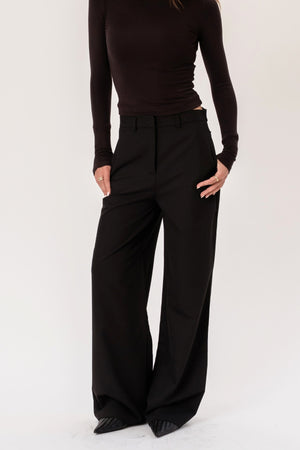 Rosalie Wide Pants - Sort