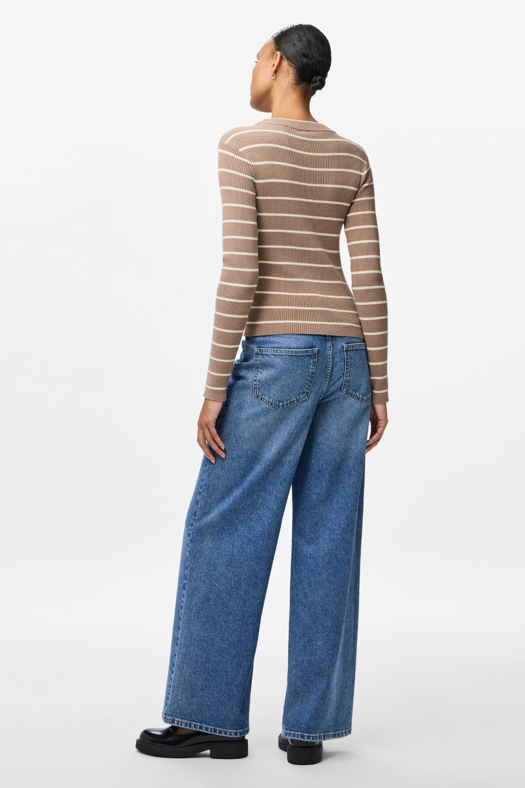 Mira New O-Neck Knit - Greige/Birk