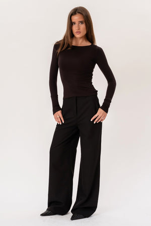 Rosalie Wide Pants - Sort
