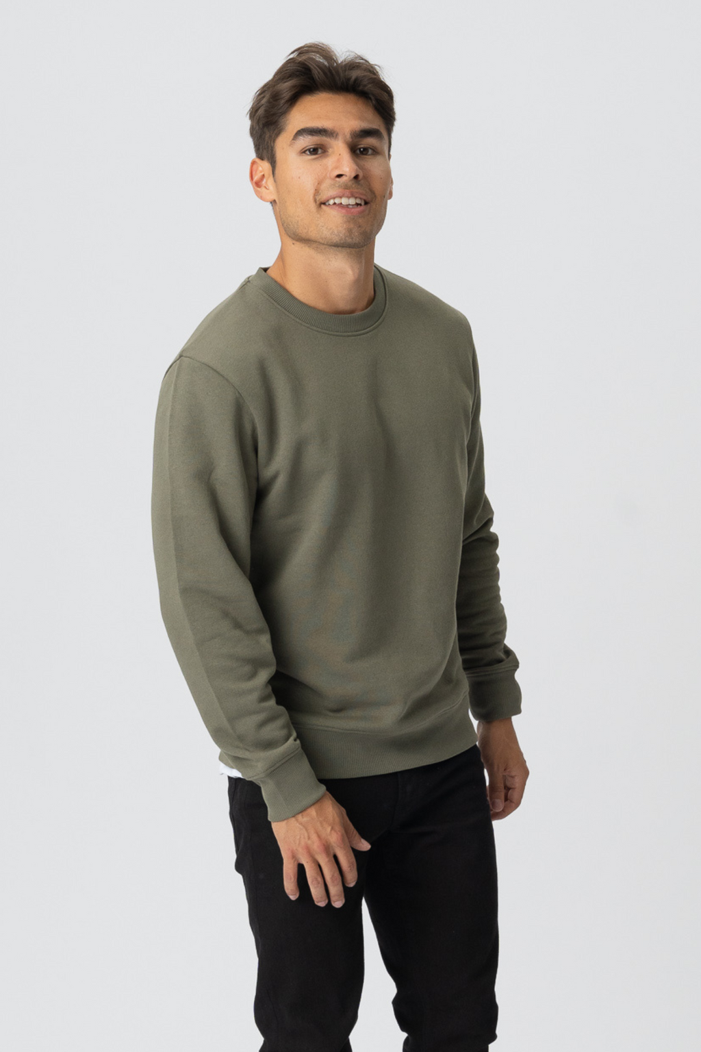 Basic Crewneck Sweat (herre) - Pakketilbud (2 stk.)