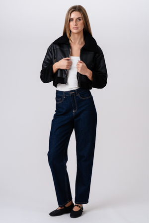 Daisy Shearling Jakke - Sort/Sort