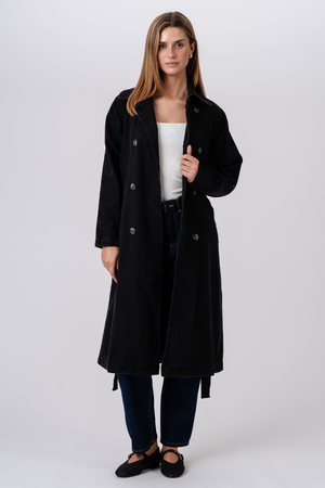 Denim Trenchcoat - Antracit