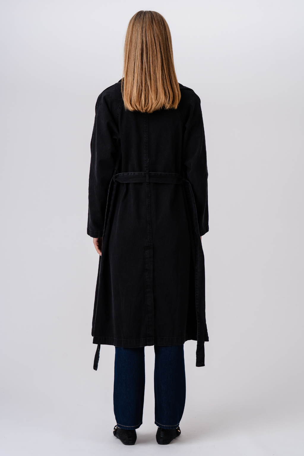 Denim Trenchcoat - Antracit